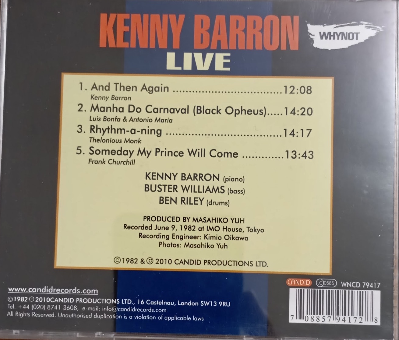 Kenny Barron - Live 1982-2010 - Image 2